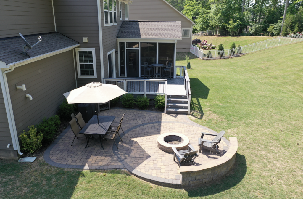 Belgard pavers deck